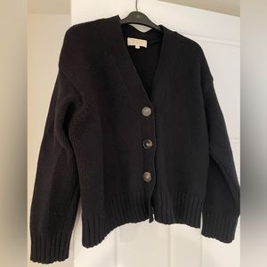 Sezane “Wilson” black cardigan